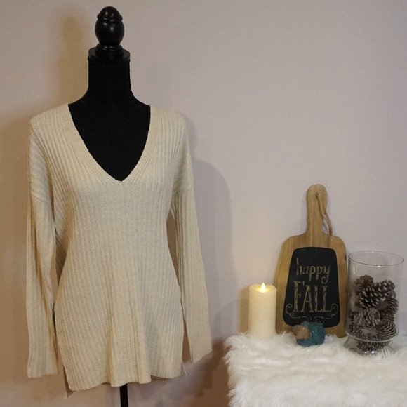 Pookie & Sebastian Sweaters - Pookie & Sebastian Beige Sweater